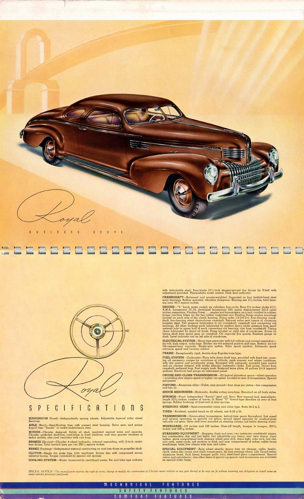 1939 Chrysler Imperial Brochure Page 22